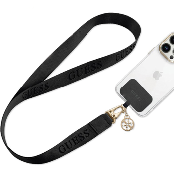 Pásek Guess Universal CBDY Nylon Chain Black