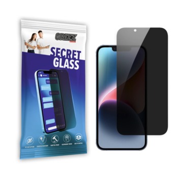 Diskrétní tvrdené sklo GrizzGlass Secret Glass pro iPhone 14 Plus