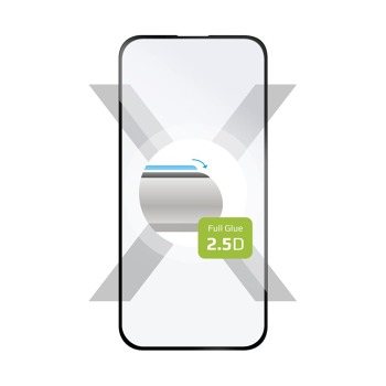 Ochranné tvrdené sklo FIXED Full-Cover pre Apple iPhone 16 Plus, lepenie cez celý displej, čierne