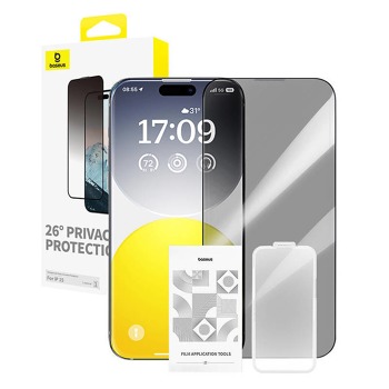 Tvrdené sklo Baseus Diamond pre Ochrana súkromia iPhone 15