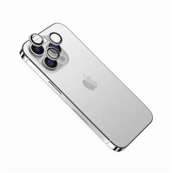 Ochranné sklá objektívov fotoaparátu FIXED Camera Glass pre Apple iPhone 14 Pro, strieborné
