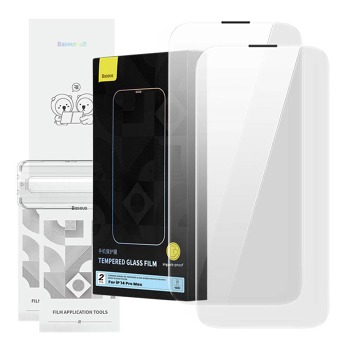 Tvrdené sklo Baseus Corning pre iPhone 14 Pro so zabudovaným prachovým filtrom