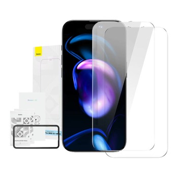 Baseus Crystal Tvrdené sklo 0,3 mm pre iPhone 14 Pro Max (2 ks)