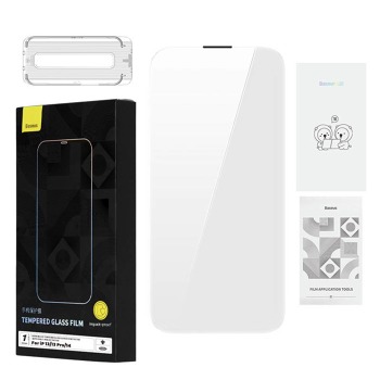 Tvrdené sklo Baseus 0,4 mm Corning HD pre Apple iPhone 13 Pro + čistiaca sada