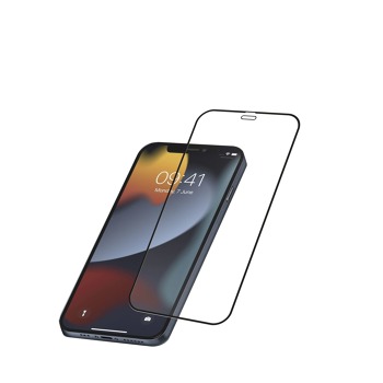 Ochranné tvrdené sklo pre celý displej Cellularline CAPSULE pre Apple iPhone 13 Pro, čierne