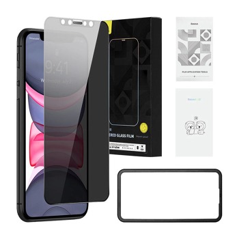 Tvrdené sklo Baseus s 0,3mm filtrom na ochranu súkromia pre iPhone 11