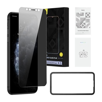 Tvrdené sklo Baseus s 0,3 mm filtrom na ochranu súkromia pre iPhone 11 Pro Max