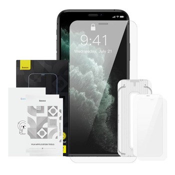 Baseus Crystal 0,3 mm tvrdené sklo pre iPhone XS (2 kusy)