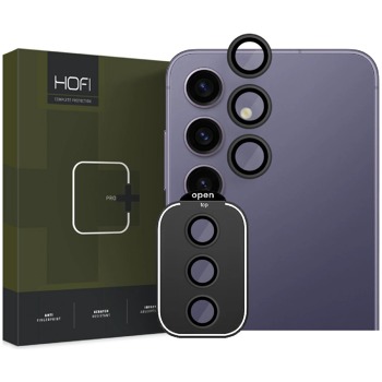 Tvrdené sklo na fotoaparát Hofi Camring Pro+ Samsung Galaxy S24 Plus - Čierne