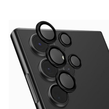 Tvrdené sklo na fotoaparát UNIQ Optix Aluminium Camera Lens Protector Samsung Galaxy S24 Ultra Midnight Black