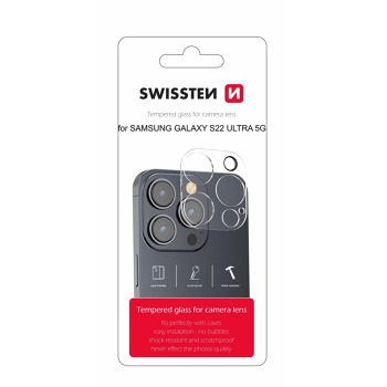 SWISSTEN OCHRANNÉ SKLO NA ČOČKY FOTOAPARÁTU PRE SAMSUNG GALAXY S22 ULTRA 5G
