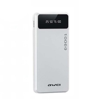 Power banka Awei P131K so 4 výstupmi - 10000 mAh, biela