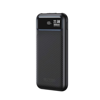 Power banka Awei P148K s 3 vstupmi, 2x USB + USB-C - 10000 mAh, čierna