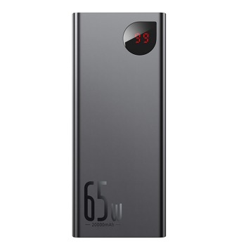 Powerbank Baseus Adaman Metal 20000mAh PD QC 3.0 65W 2xUSB USB-C micro USB (čierna)