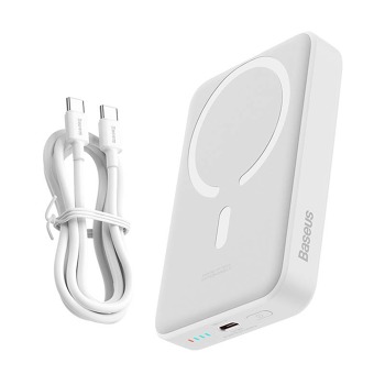 Powerbank mini Baseus 10000mAh, USB-C 30W biela